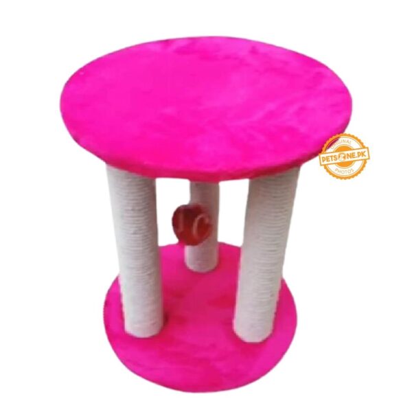 scratch post round top